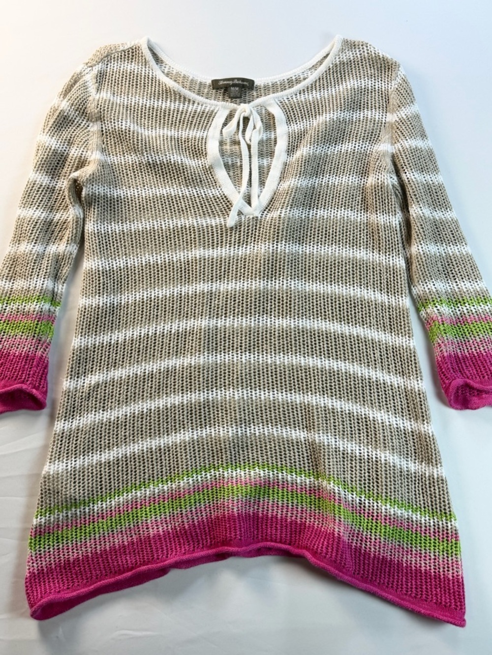 Tommy Bahama Open Knit Lightweight Summer Sweater Beach Cover Up